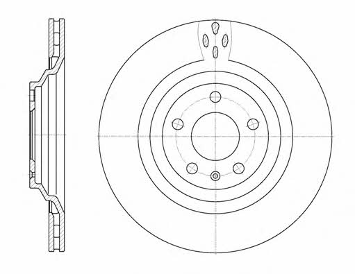 Road house 6970.10 Rear ventilated brake disc 697010