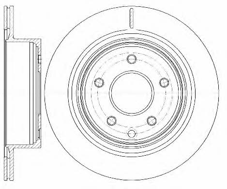 Road house 6998.10 Rear ventilated brake disc 699810