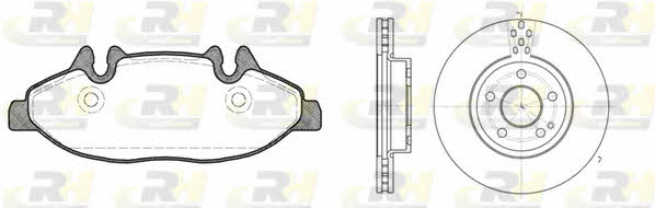  81109.00 Front ventilated brake discs with pads, set 8110900