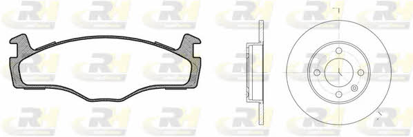  8171.03 Brake discs with pads front non-ventilated, set 817103