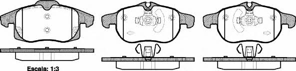 Road house 2888.40 Brake Pad Set, disc brake 288840