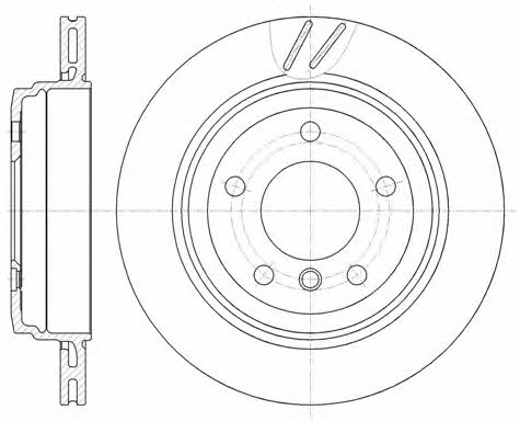 Road house 6772.10 Rear ventilated brake disc 677210