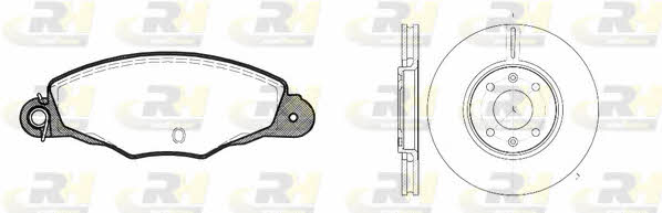 Road house 8659.00 Front ventilated brake discs with pads, set 865900