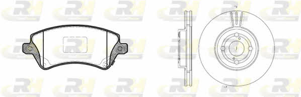  8822.00 Front ventilated brake discs with pads, set 882200