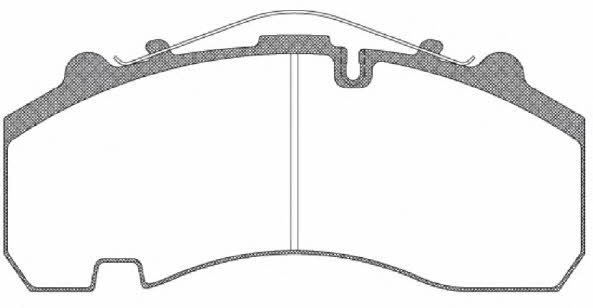 Road house JSX 21076.00 Brake Pad Set, disc brake JSX2107600