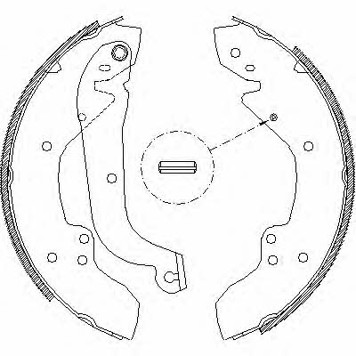 Brake shoe set Fiat Talento: 405601 Road house Brake shoe set