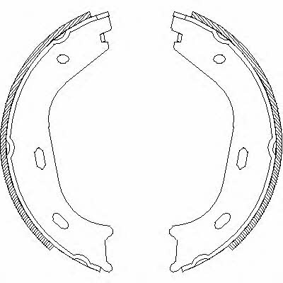 Road house 4058.01 Parking brake shoes 405801