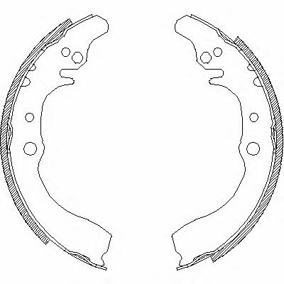 Road house 4133.00 Brake shoe set 413300