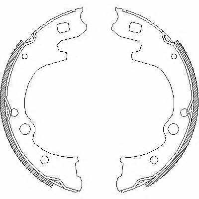 Road house 4150.00 Brake shoe set 415000