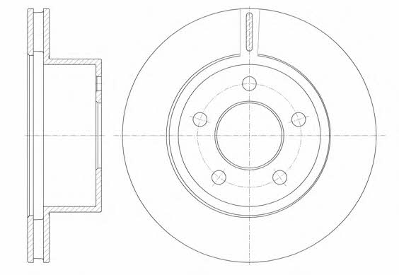 Road house 6886.10 Front brake disc ventilated 688610