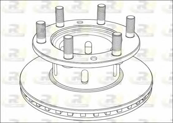 Road house NSX1001.20 Front brake disc ventilated NSX100120