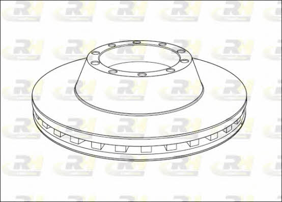 Road house NSX1013.20 Front brake disc ventilated NSX101320
