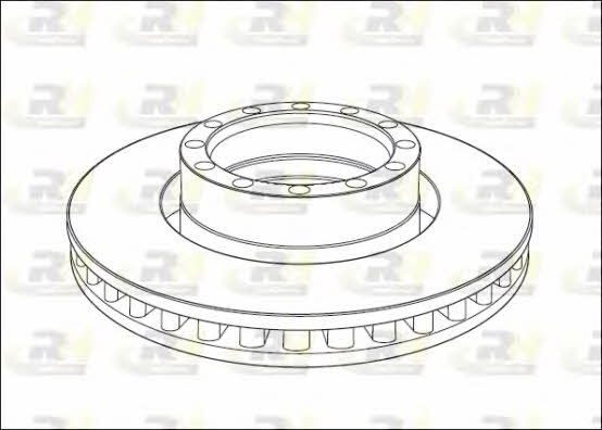 Road house NSX1015.20 Front brake disc ventilated NSX101520