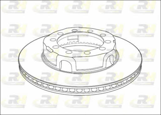 Road house NSX1017.20 Front brake disc ventilated NSX101720