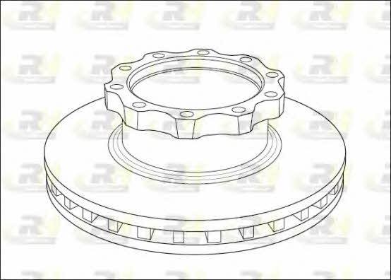 Road house NSX1039.20 Front brake disc ventilated NSX103920