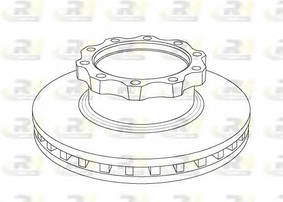 Road house NSX1042.20 Front brake disc ventilated NSX104220