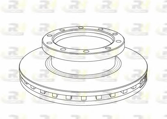 Road house NSX1061.20 Front brake disc ventilated NSX106120