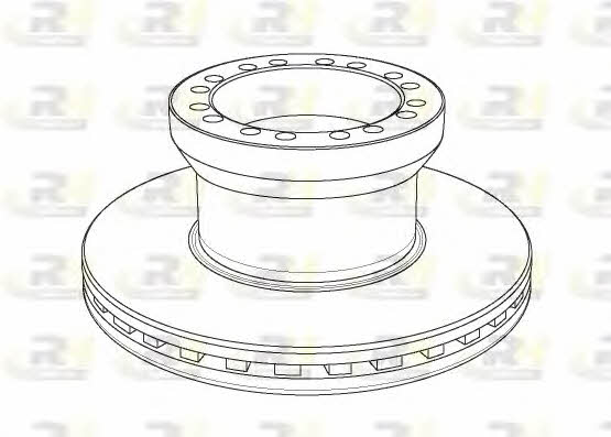 Road house NSX1155.20 Front brake disc ventilated NSX115520