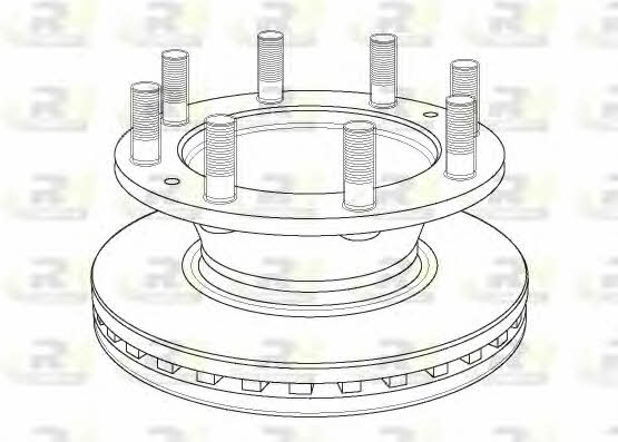 Road house NSX1162.20 Front brake disc ventilated NSX116220