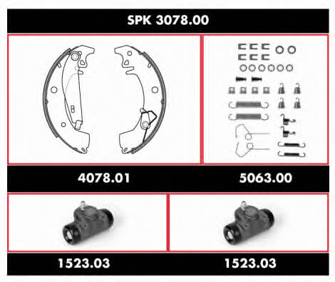  SPK 3078.00 Brake shoe set SPK307800