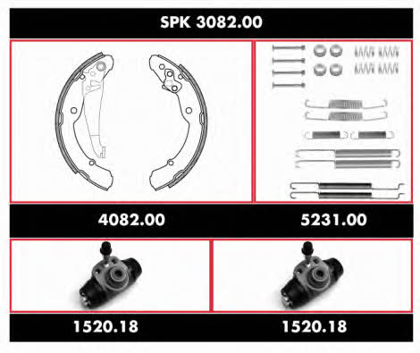  SPK 3082.00 Brake shoe set SPK308200