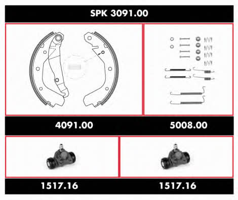 SPK309100 Road house Brake shoe set