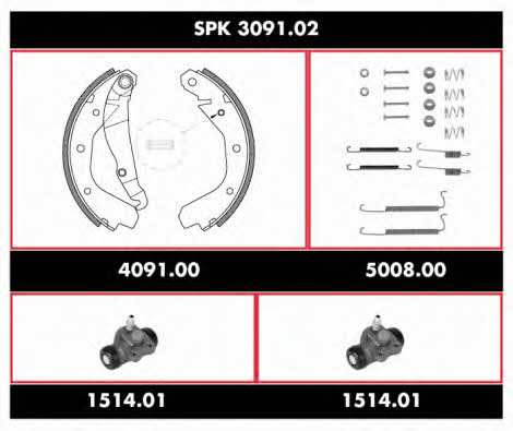 SPK309102 Road house Brake shoe set