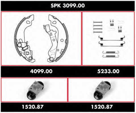  SPK 3099.00 Brake shoe set SPK309900
