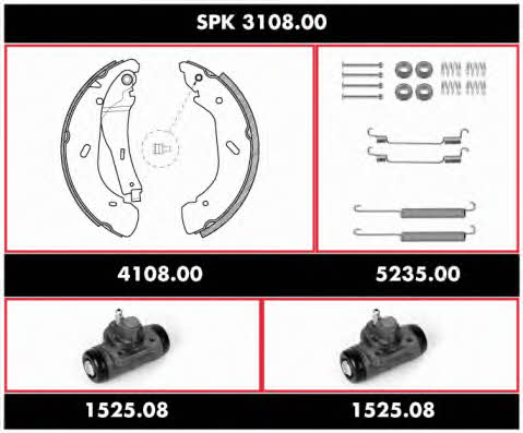  SPK 3108.00 Brake shoe set SPK310800