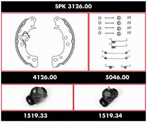  SPK 3126.00 Brake shoe set SPK312600