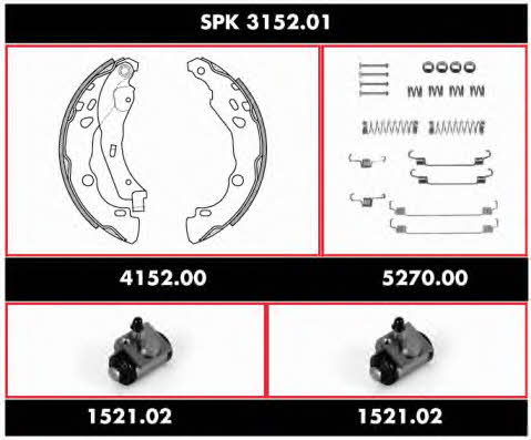  SPK 3152.01 Brake shoe set SPK315201