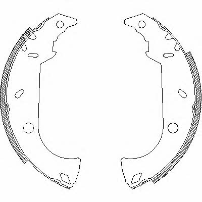 Brake shoes Fiat Tempra: 418000 Road house Brake shoe set