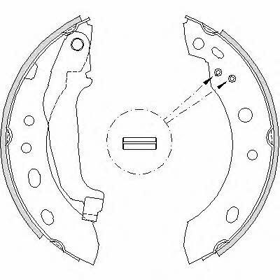 Road house 4204.00 Brake shoe set 420400