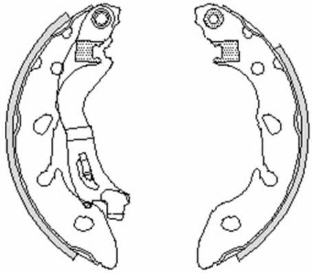 Road house 4249.00 Brake shoe set 424900