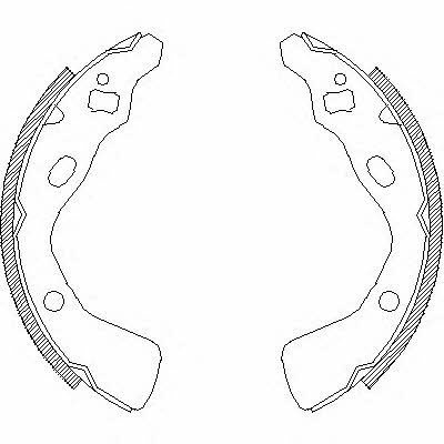 Brake shoe kit KIA Pride (Kia Pride): 438200 Road house Brake shoe set
