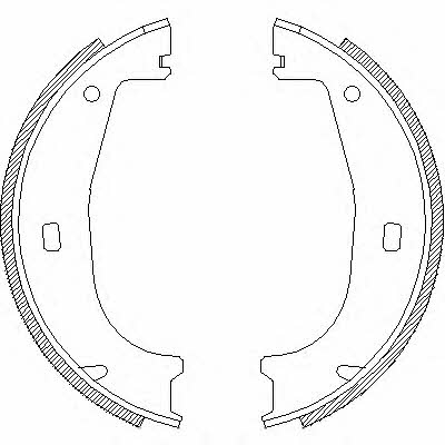 Road house 4406.00 Parking brake shoes 440600