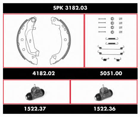  SPK 3182.03 Brake shoe set SPK318203