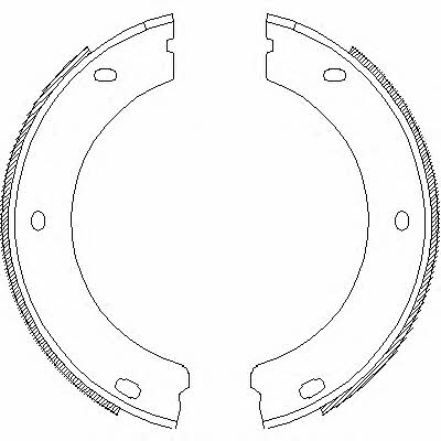 Road house 4652.00 Parking brake shoes 465200