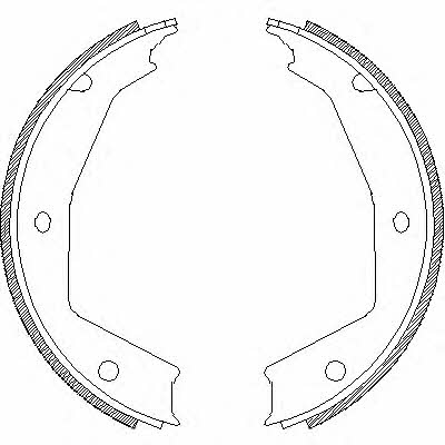 Road house 4705.00 Parking brake shoes 470500