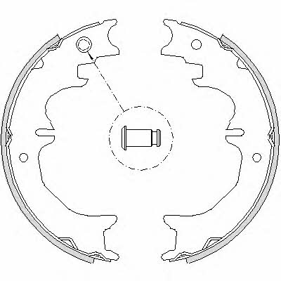 Road house 4727.00 Parking brake shoes 472700