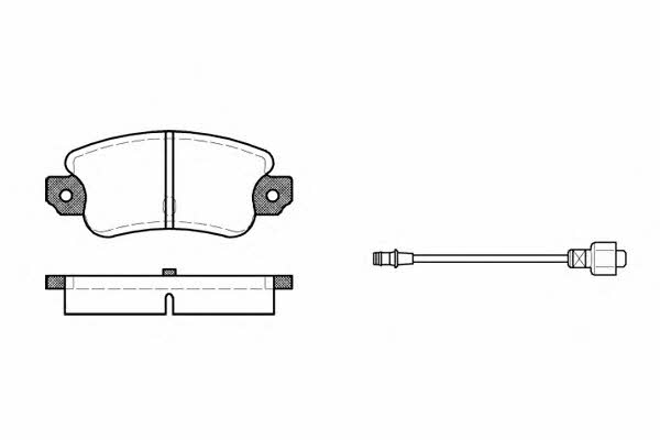 Road house 2028.02 Brake Pad Set, disc brake 202802