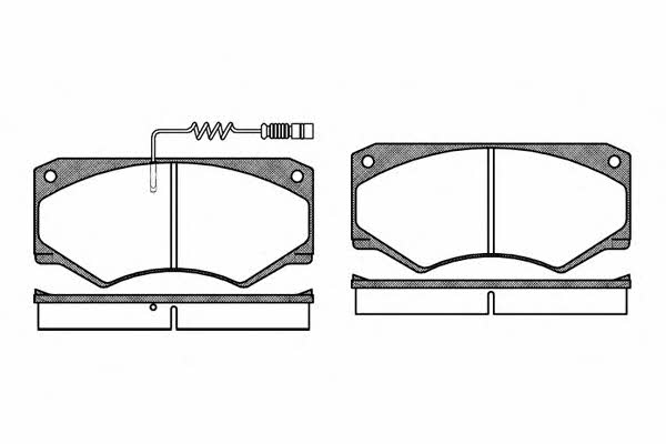 Road house 2047.12 Brake Pad Set, disc brake 204712