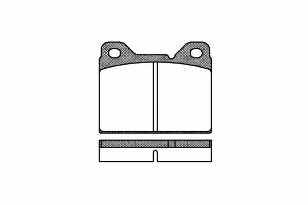 Road house 2081.00 Brake Pad Set, disc brake 208100