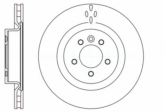 Road house 61149.10 Front brake disc ventilated 6114910