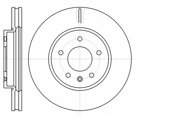 Road house 61183.10 Front brake disc ventilated 6118310