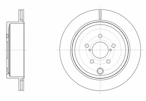 Road house 61536.10 Rear ventilated brake disc 6153610