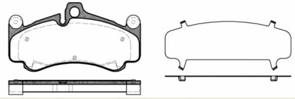 Road house 21066.30 Brake Pad Set, disc brake 2106630