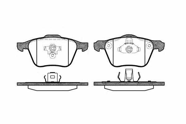 Road house 21070.00 Brake Pad Set, disc brake 2107000