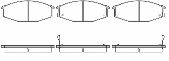 Road house 2115.02 Brake Pad Set, disc brake 211502