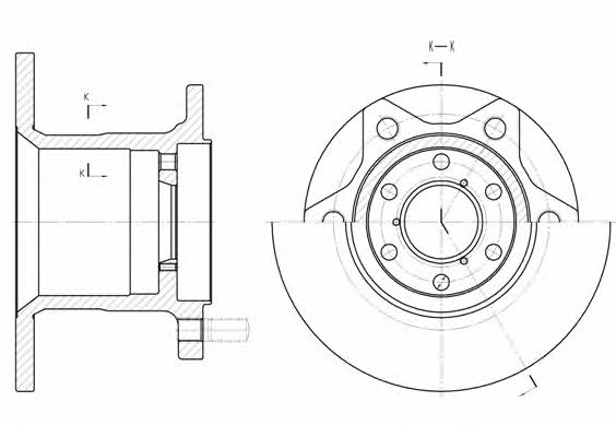 Road house 6243.00 Unventilated front brake disc 624300